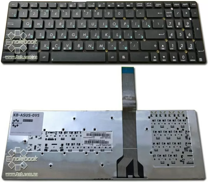 Клавиатура для ноутбука ASUS K55XI черная 2