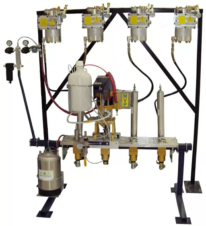 Машины MVP (США). Напыление до 6 цветов гелькоута.