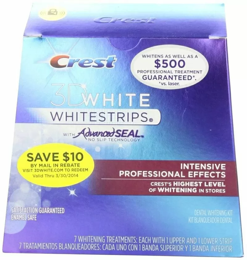 Интенсивное отбеливание на 5 тонов Crest 3D White Intensive Profession