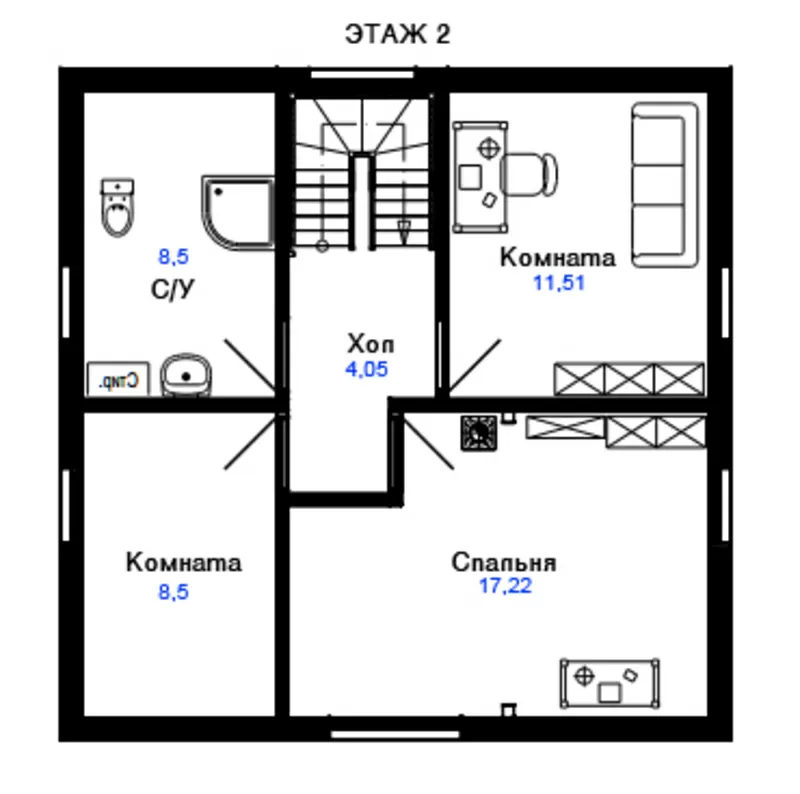 Продается новый 2х этажный 5-комн. дом  в с. Малая Александровка 4