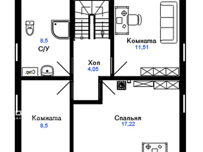 Продается новый двухэтажный  дом под Киевом! Бориспольский район! 3