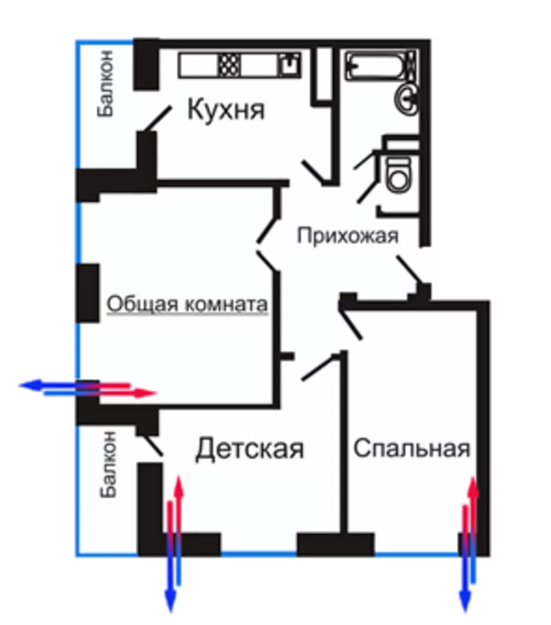 Приточно-вытяжная вентиляция квартиры,  дома,  офиса в Киеве и области 2