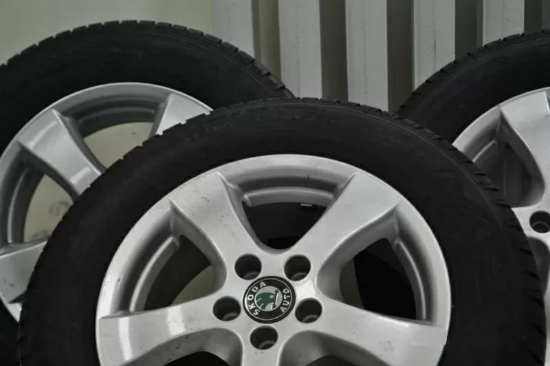 Диски SKODA R15 резина Debica Passio (195/65 R15 91T) Б/У 3