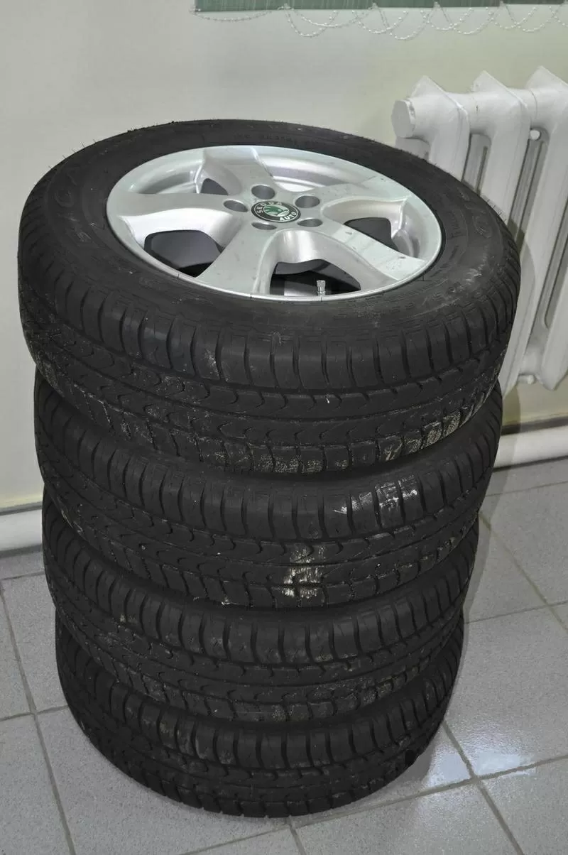 Диски SKODA R15 резина Debica Passio (195/65 R15 91T) Б/У 8