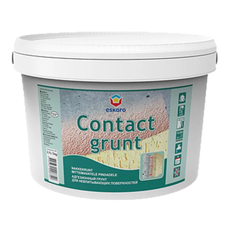 Eskaro Contact Grunt грунт для невпитывающих поверхностей 12 кг.