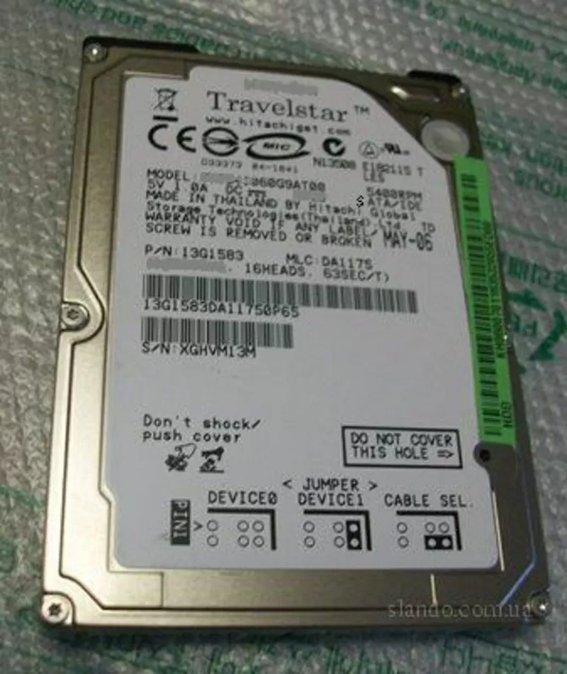  Продаю винчестеры ( HDD ) для ноутбуков 2, 5 IDE,  SATA.