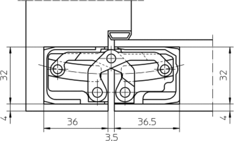 Петля дверная скрытая Simonswerk серия TECTUS TE 540 3D (120кг) 3