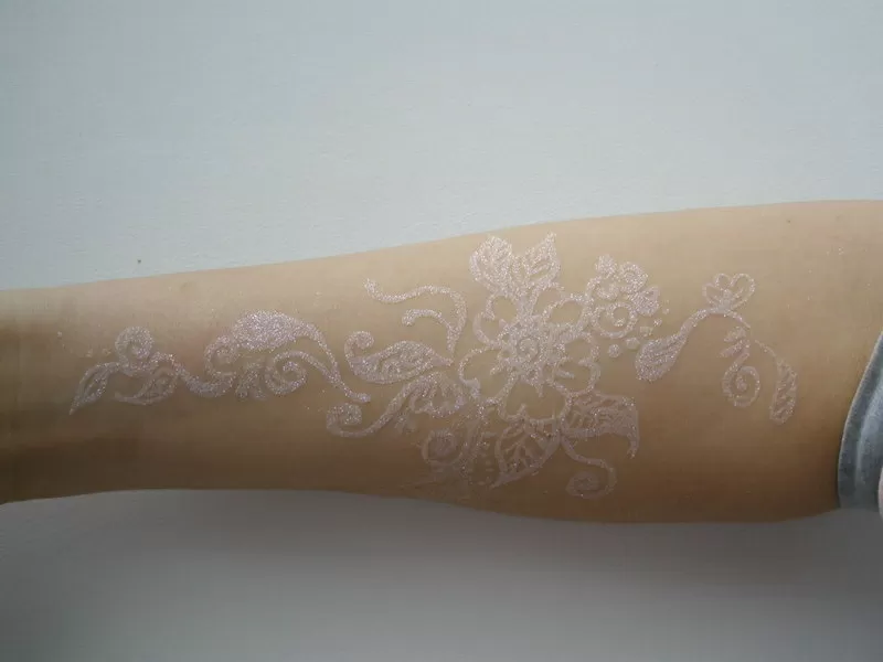 Свадебный бодиарт,  глиттер (блеск) тату 2