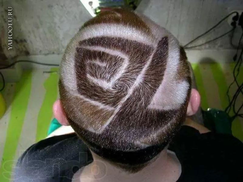 Креативная стрижка прокраска деталей рисунка материал= акция 3