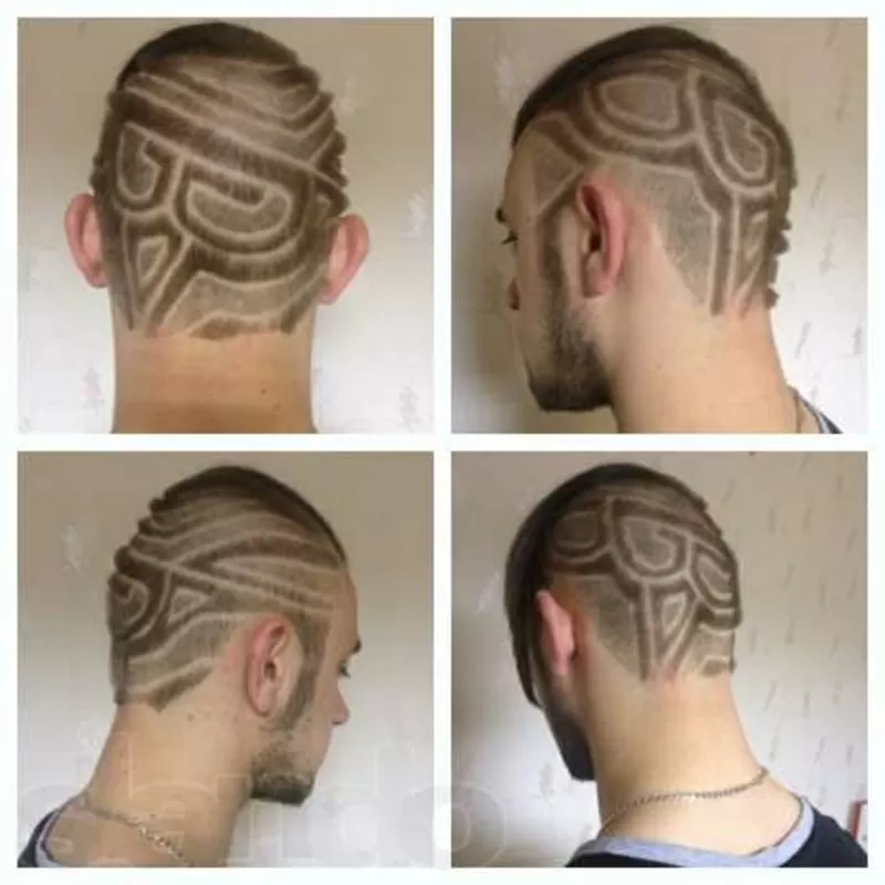 Креативная стрижка прокраска деталей рисунка материал= акция 6