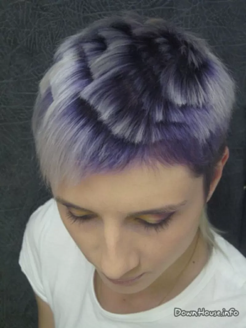 Креативная стрижка прокраска деталей рисунка материал= акция 7