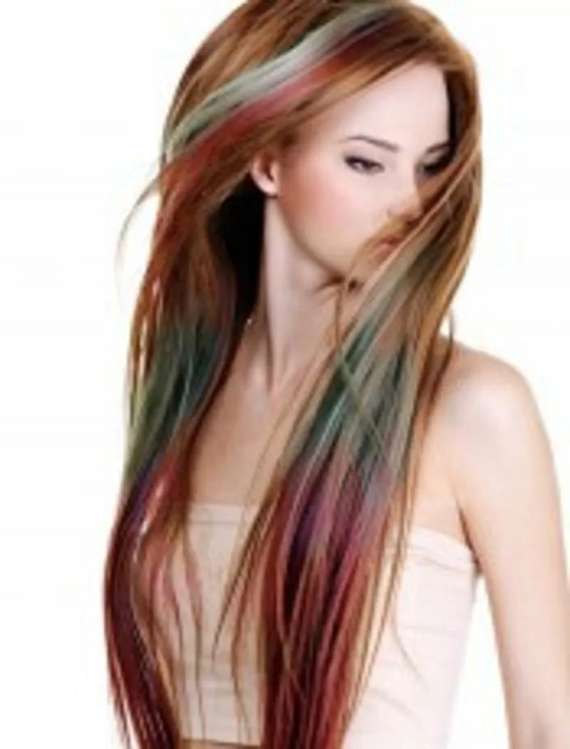 Покраска волос Омбре-«Языки пламени» – парикмахер,  стрижка 6