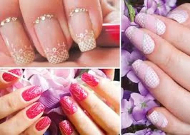 маникюр, педикюр, массаж, гель, акрил, украшение, камни, салон, педикюр 5