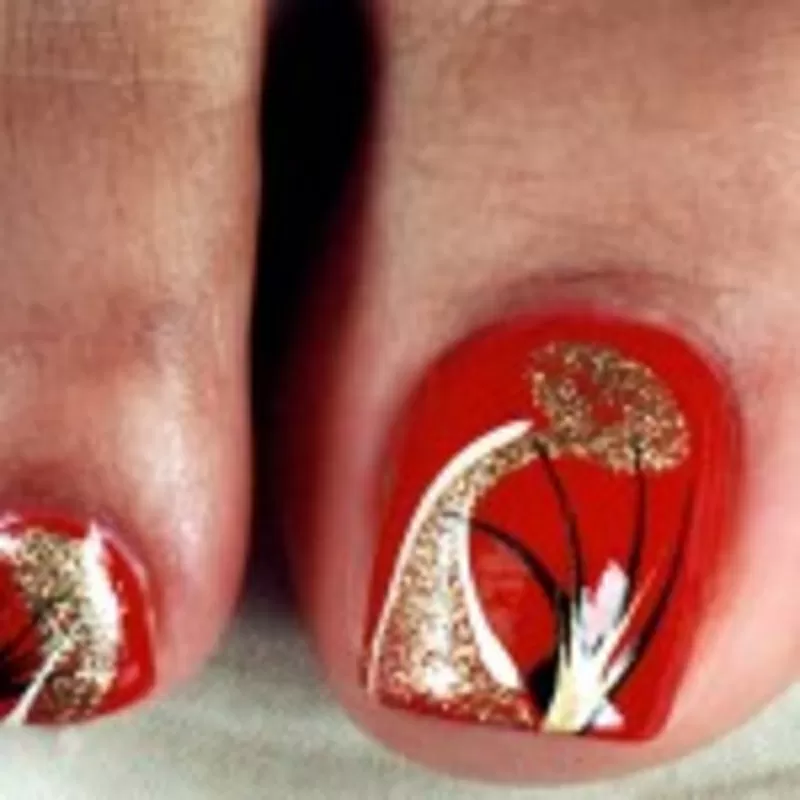 маникюр, педикюр, массаж, гель, акрил, украшение, камни, салон, педикюр 6