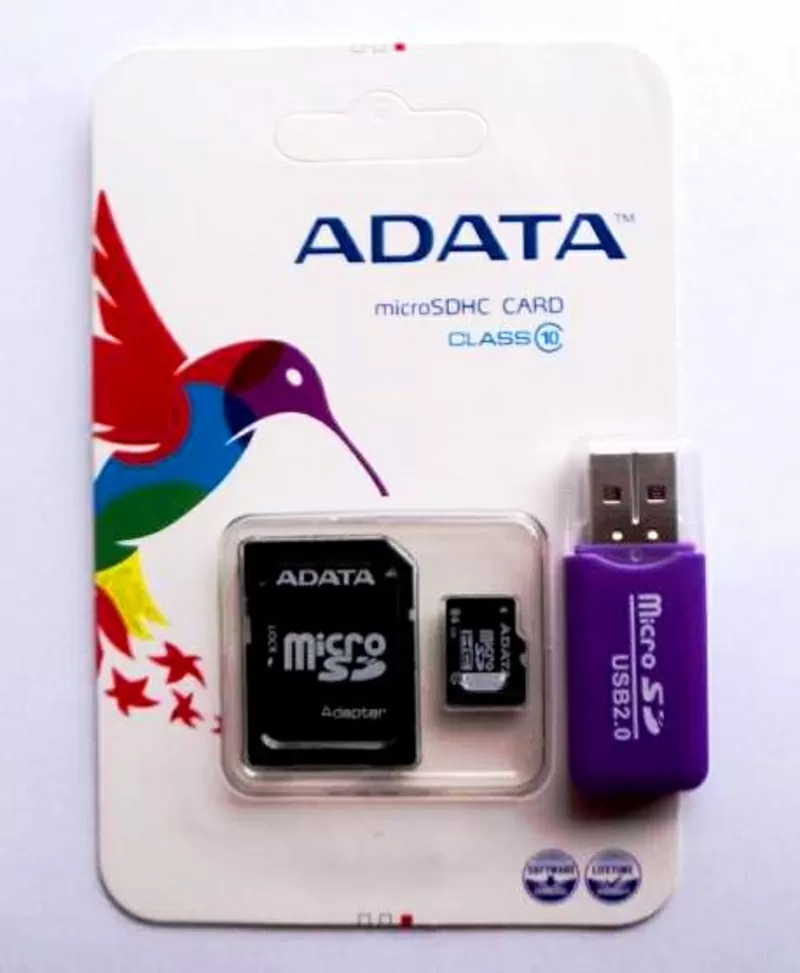 Карта памяти ADATA  microSDHC Class 10.