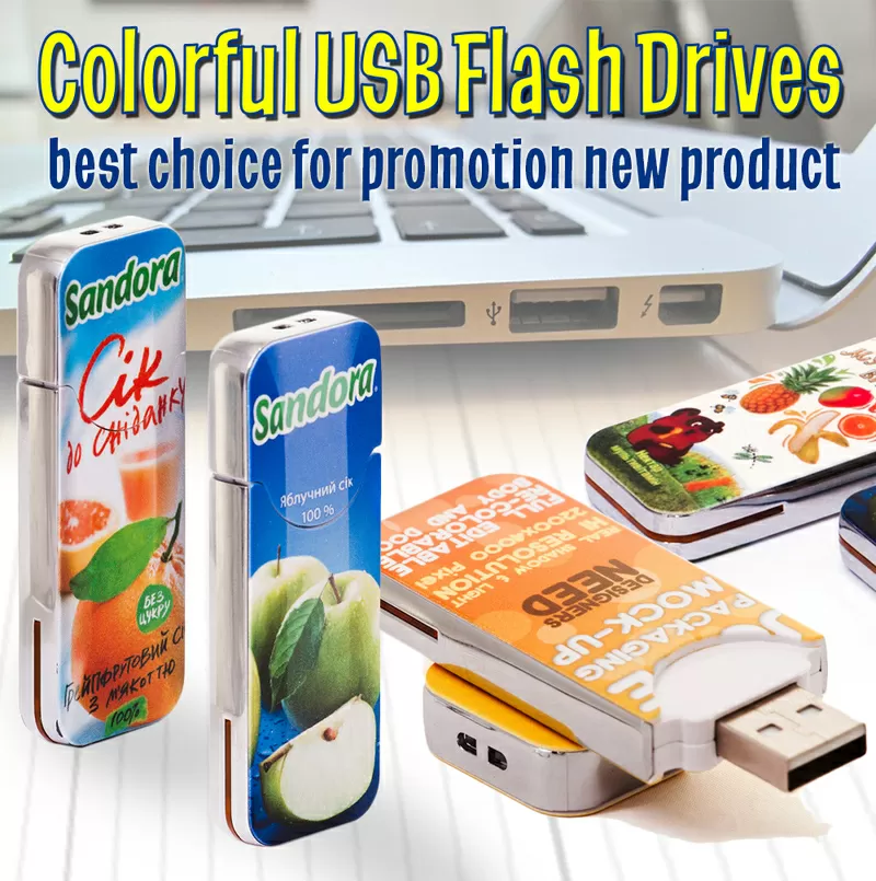 Оригинальные USB флеш-накопители с полноцветной печатью