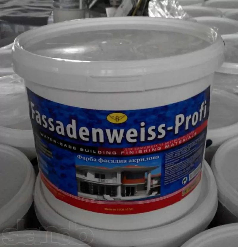 Краска фасадная акриловая Fassadenweiss-Profi