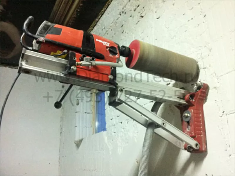 Алмазное сверление бетона, железобетона, кирпич 3