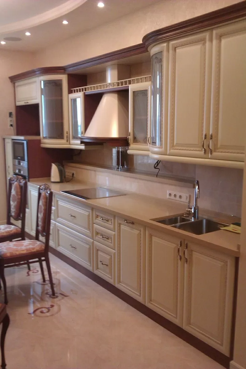 Кухни с натуральными фасадами под заказ 14