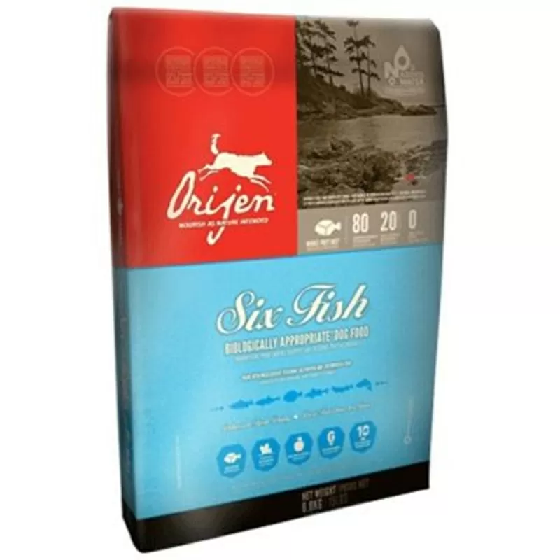 Orijen Adult 6 Fish гипоаллергенный корм для взрослых собак 13 kg