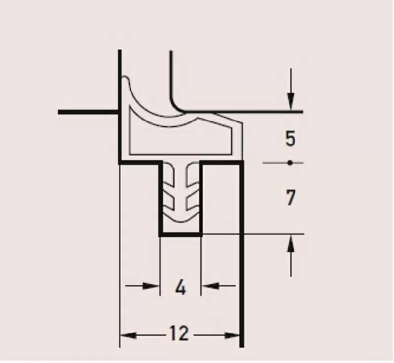 Дверной уплотнитель Deventer M 3967 2