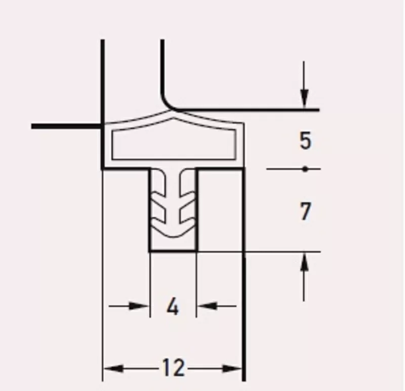 Дверной уплотнитель Deventer M 7292 2