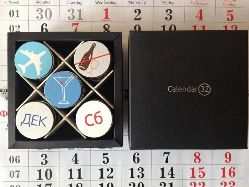 Календарь на магнитах Calendar32 + Доставка бесплатно. 2
