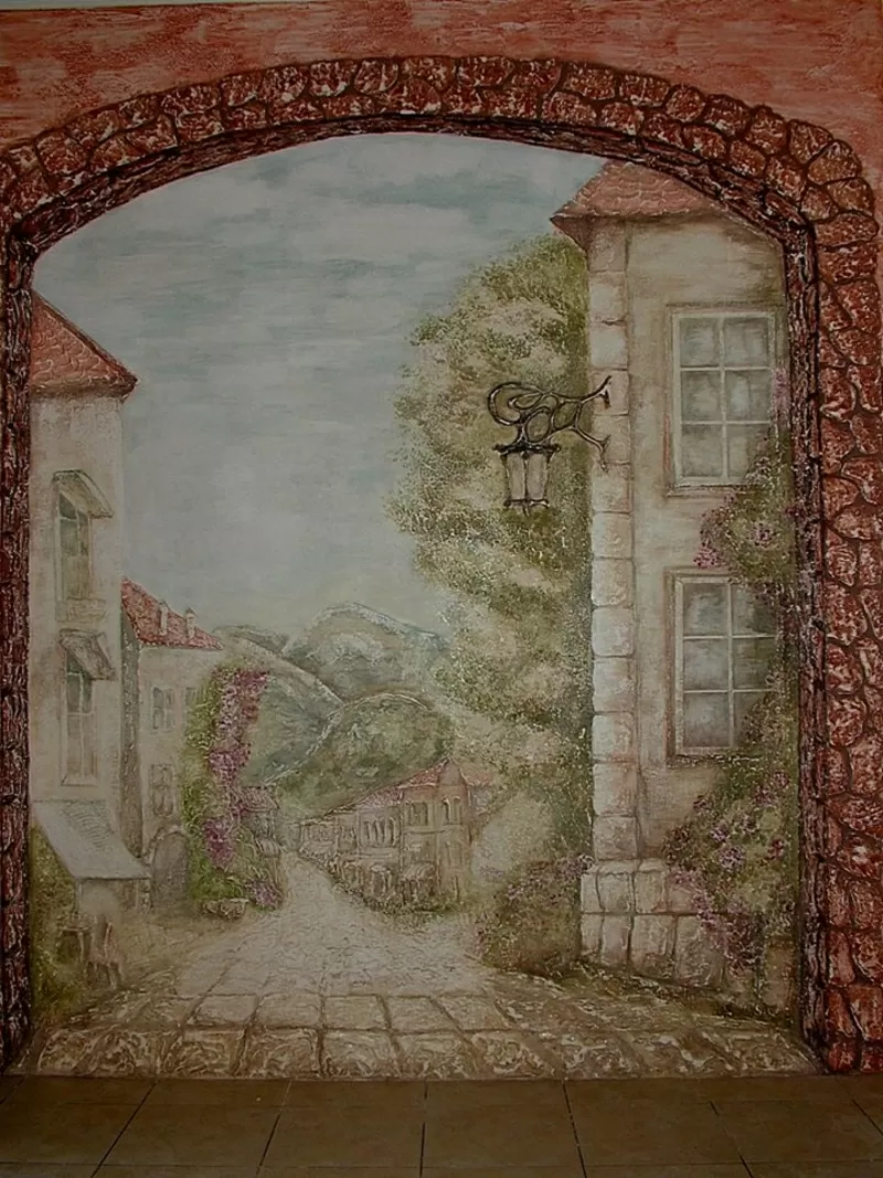 Художественная роспись стен и потолков, настенные панно. 2