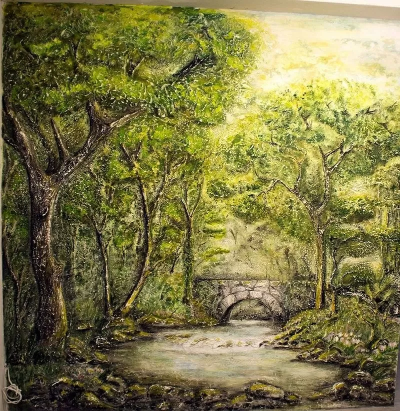 Художественная роспись стен и потолков, настенные панно. 3