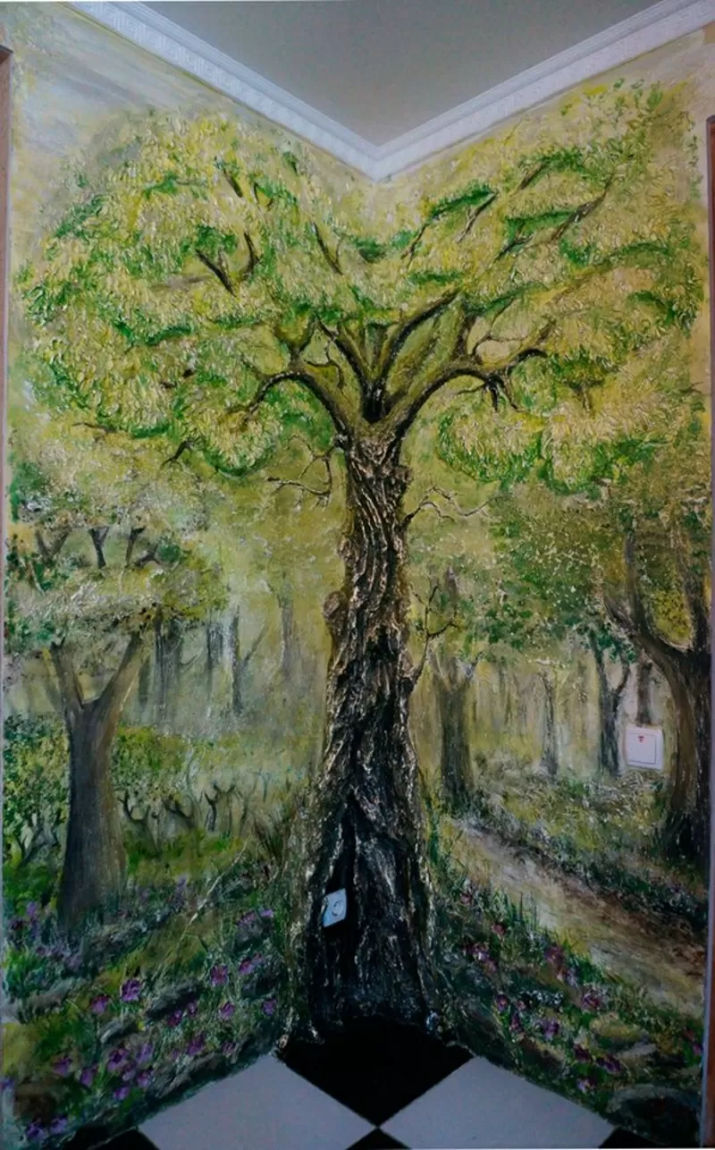 Художественная роспись стен и потолков, настенные панно. 4