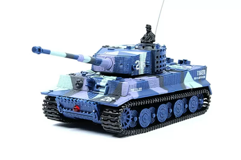 Танк микро р/у 1:72 Tiger со звуком (хаки синий)