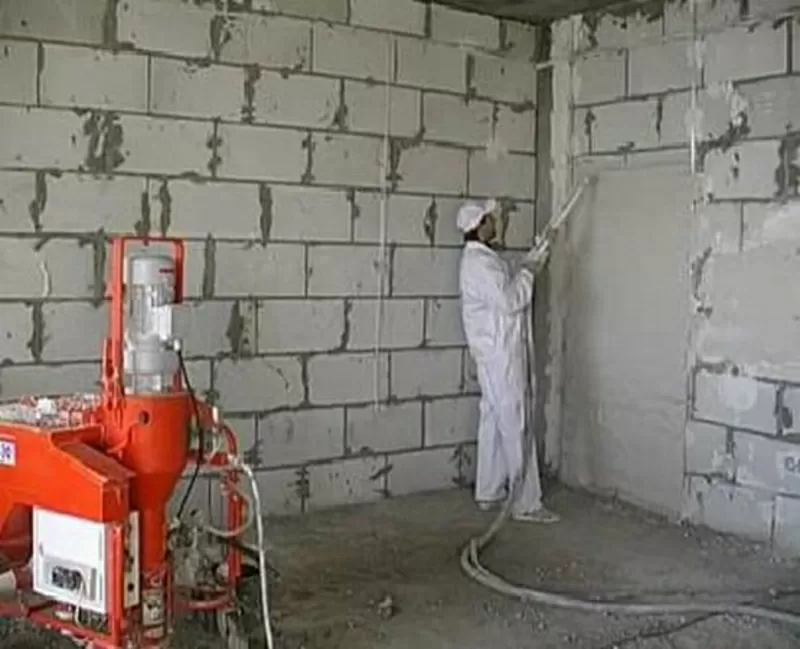 Недорого машинная штукатурка