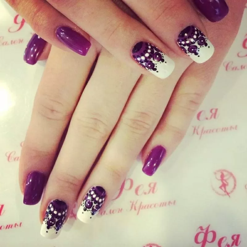 Наращивание ногтей 220 грн в салоне. Подол