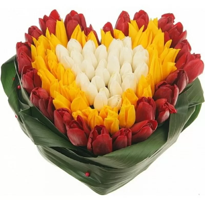 Сердце из цветов Киев