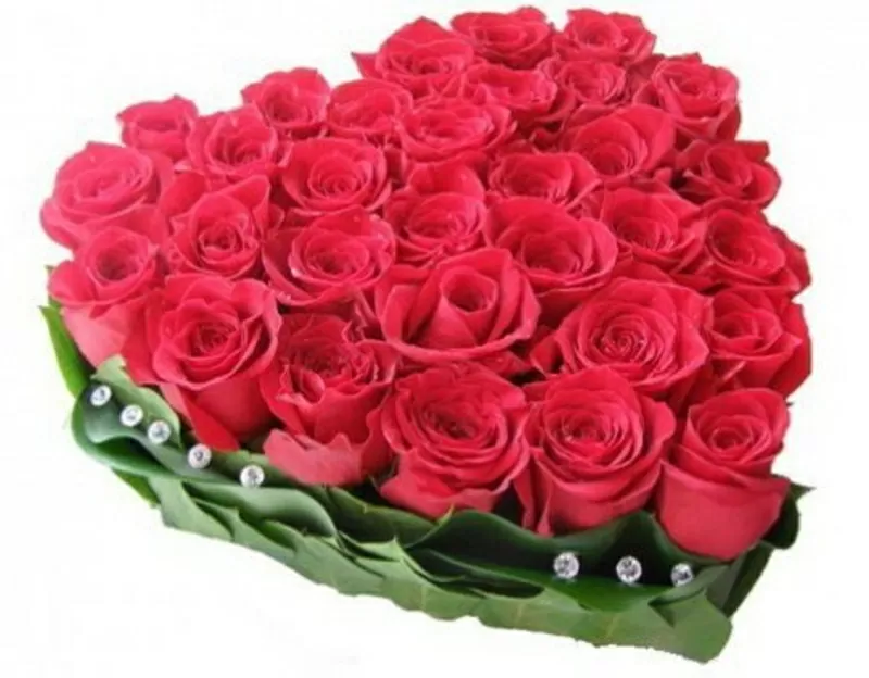 Сердце из роз 2