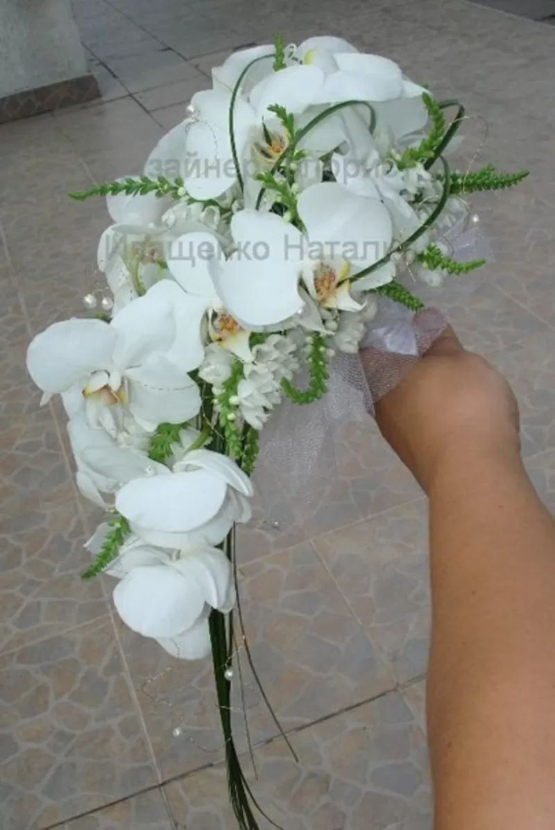Каплевидный букет невесты 3