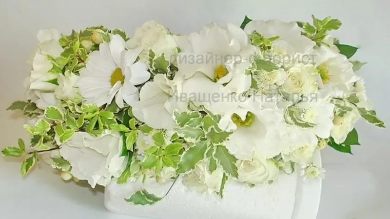 Свадебный венок из цветов 2