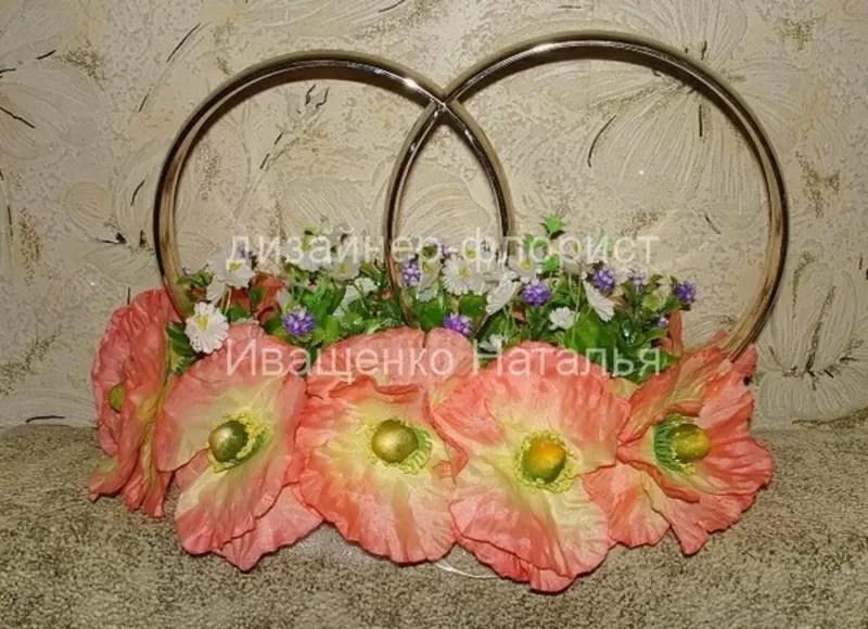 Украшение на свадебное авто 3