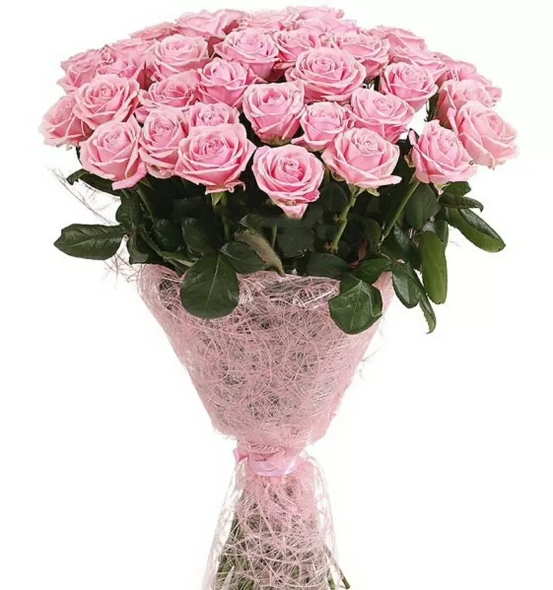 Букет из розовых роз под заказ Киев 2