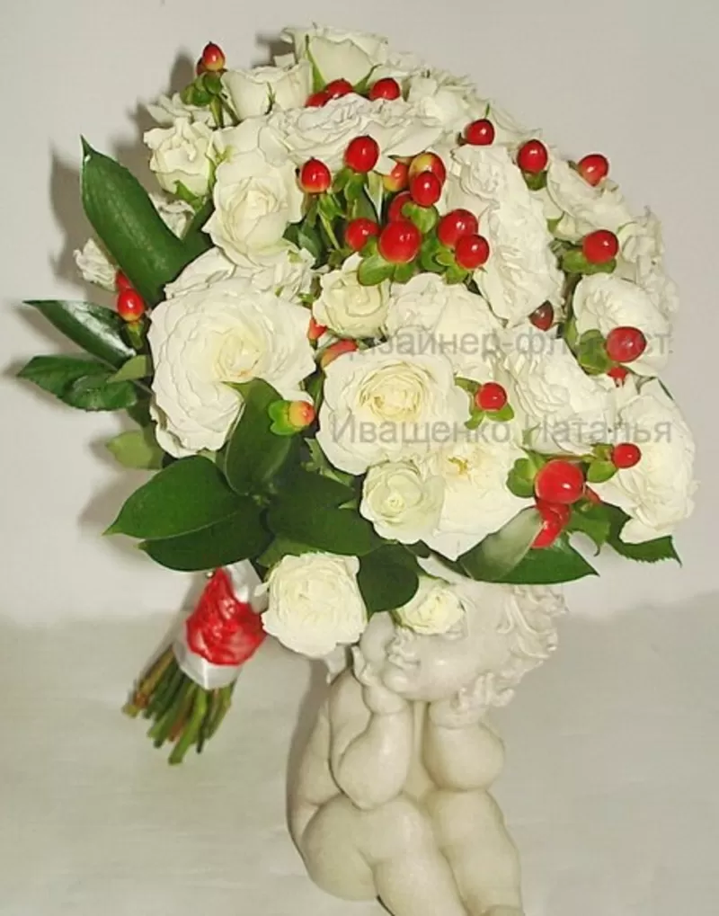 Свадебный букет в украинском стиле