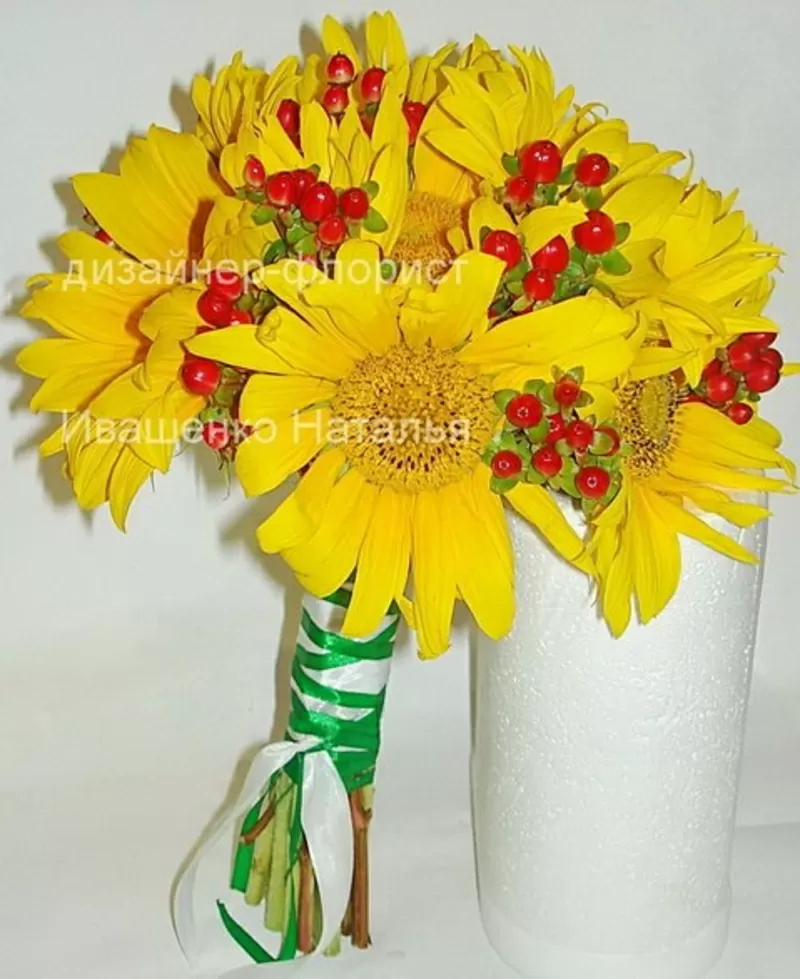 Свадебный букет в украинском стиле 3