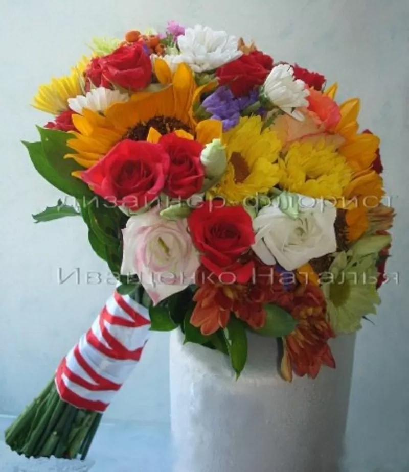 Свадебный букет в украинском стиле 4