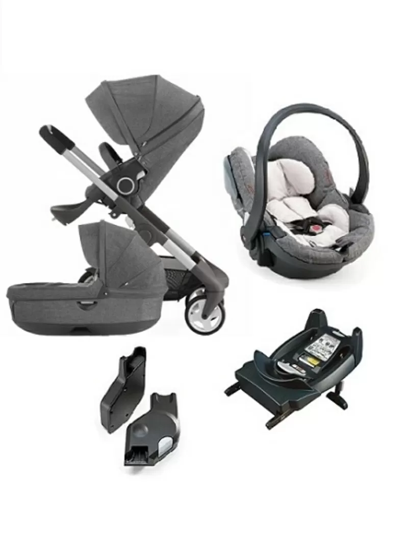 3 в 1 Stokke Crusi детская коляска с люльке и Carset