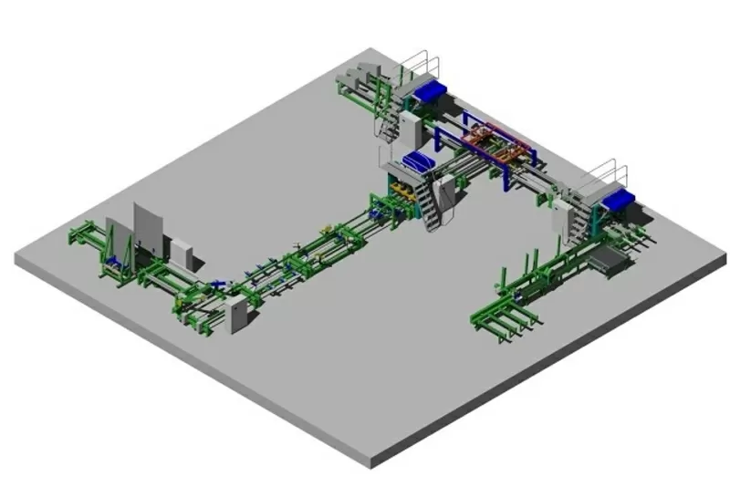 Автоматическая линия для производства деревянных поддонов LPP 1500