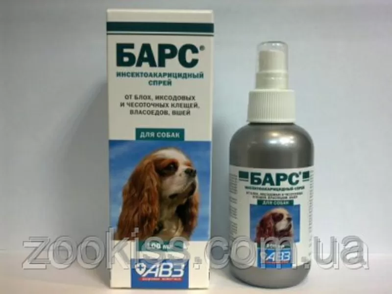 АКЦИЯ:Барс капли от блох и клещей д/ соб. (4пип.-в уп.) +Барс спрей 2