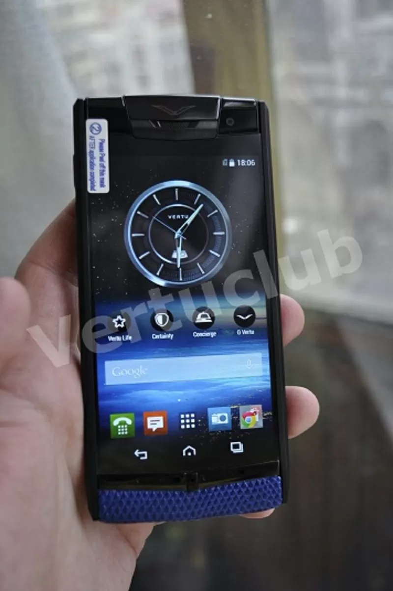 Vertu Signature Touch Pure Black Navy Blue