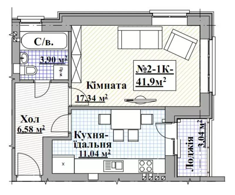 1-к Ворзель с документами,  прямая продажа 2