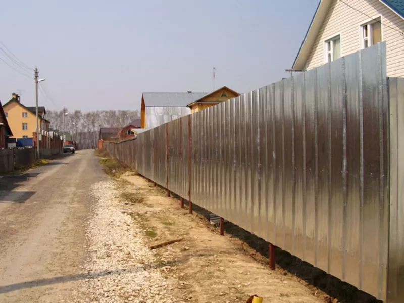 Забор с профнастила 3