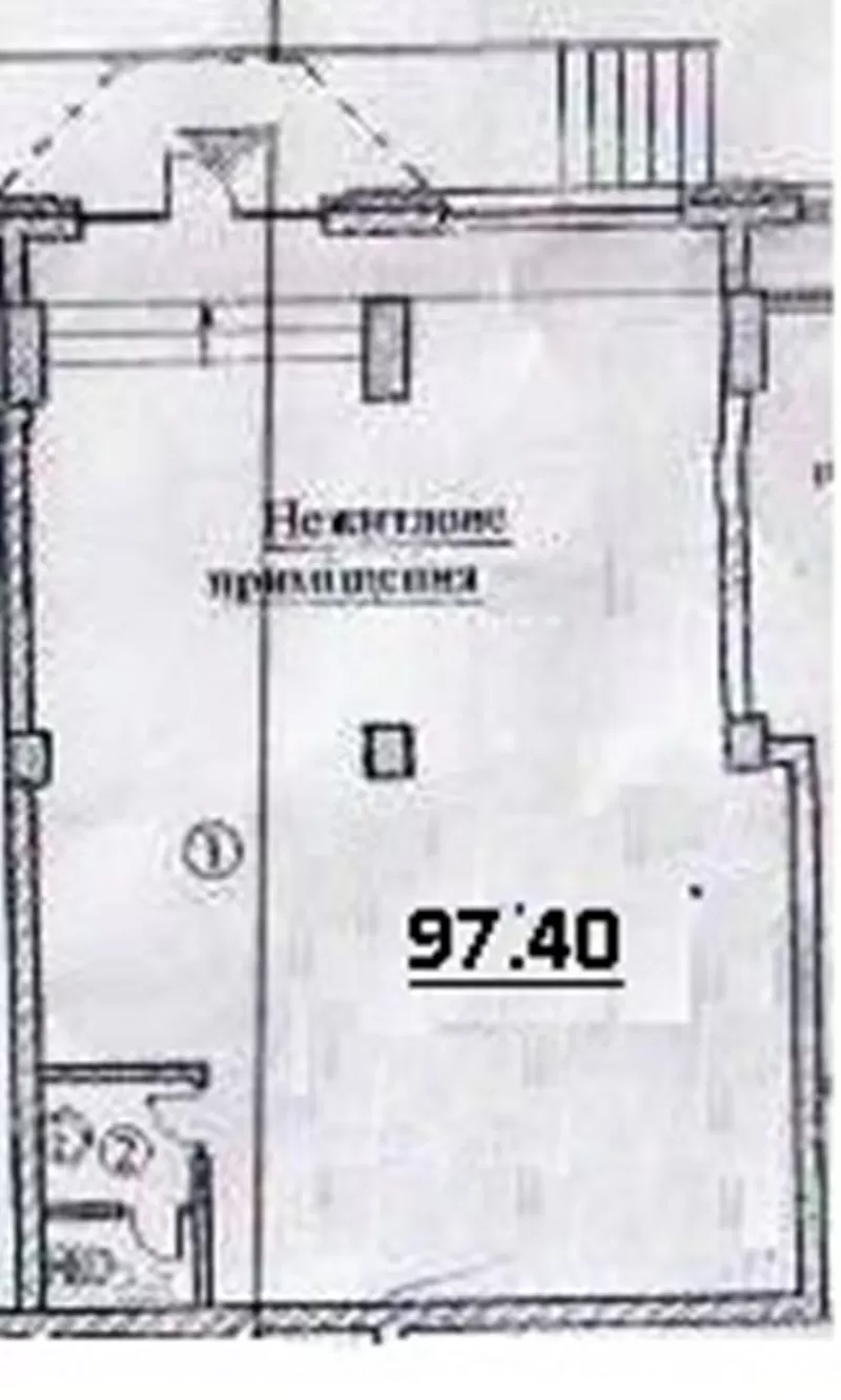 помещение/ магазин 97.40 м2 на Дмитриевской 75,  Киев,  центр,  фасад 2