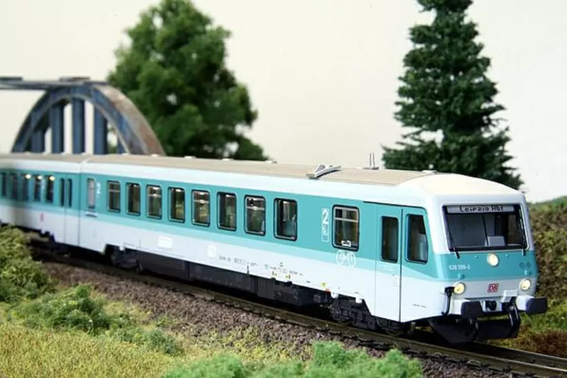 Модель дизель поезда BR 628.4,  DB AG,  V эпоха,  масштаб (1:120),  ТТ